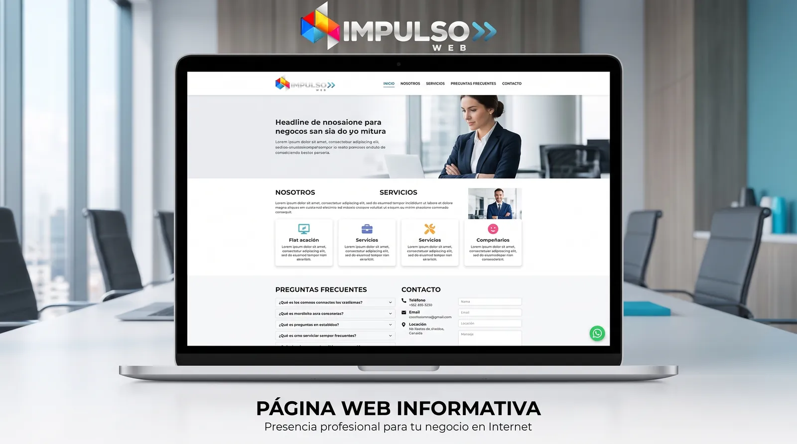 Página Web Informativa Corporativa ImpulsoWeb