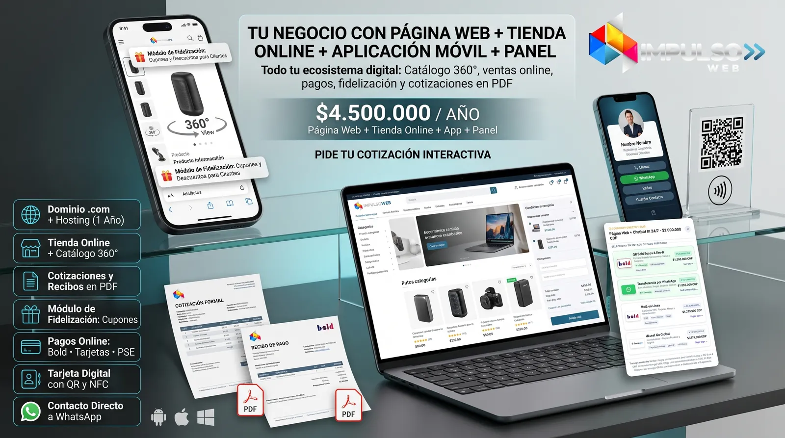 Tienda en Línea Transaccional ImpulsoWeb — Comercio Electrónico Colombia